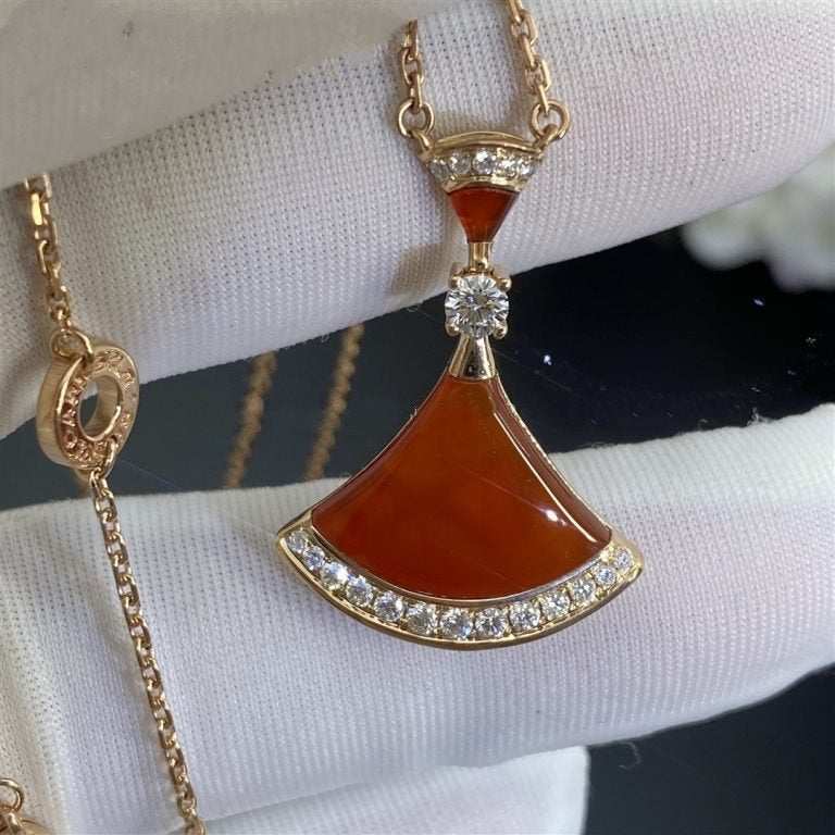 [Marin]DREAM NECKLACE CARNELIAN DIAMOND