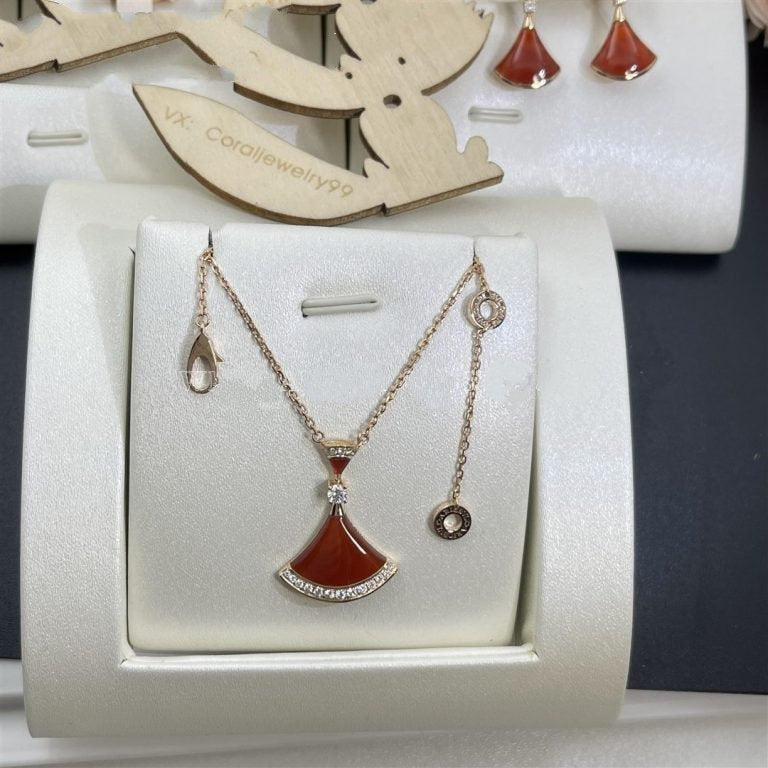 [Marin]DREAM NECKLACE CARNELIAN DIAMOND