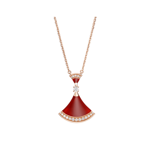[Marin]DREAM NECKLACE CARNELIAN DIAMOND