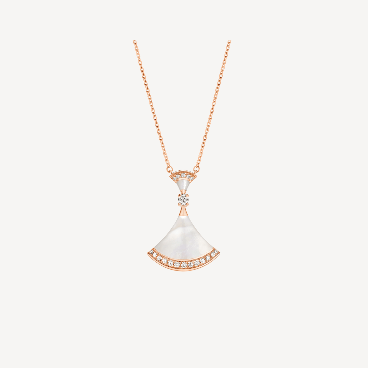 [Marin]DREAM NECKLACE MOP PINK GOLD DIAMOND