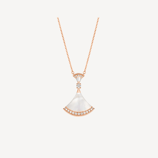 [Marin]DREAM NECKLACE MOP PINK GOLD DIAMOND