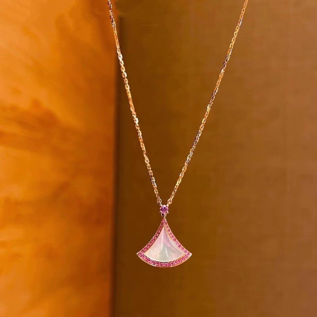 [Marin]DREAM NECKLACE MOP DIAMOND PINK