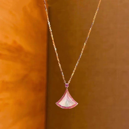 [Marin]DREAM NECKLACE MOP DIAMOND PINK