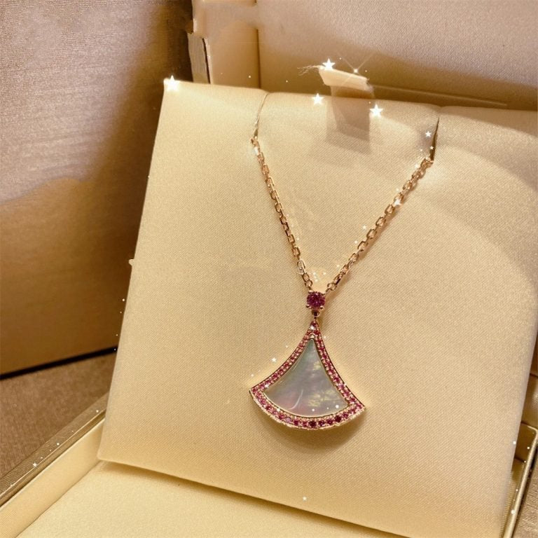 [Marin]DREAM NECKLACE MOP DIAMOND PINK