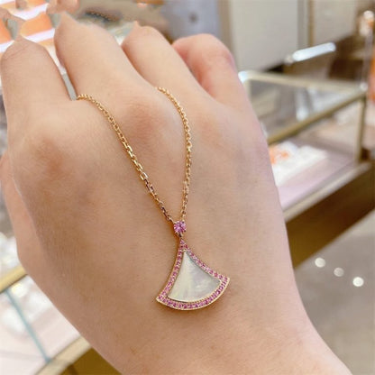 [Marin]DREAM NECKLACE MOP DIAMOND PINK