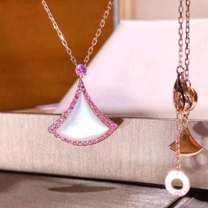 [Marin]DREAM NECKLACE MOP DIAMOND PINK