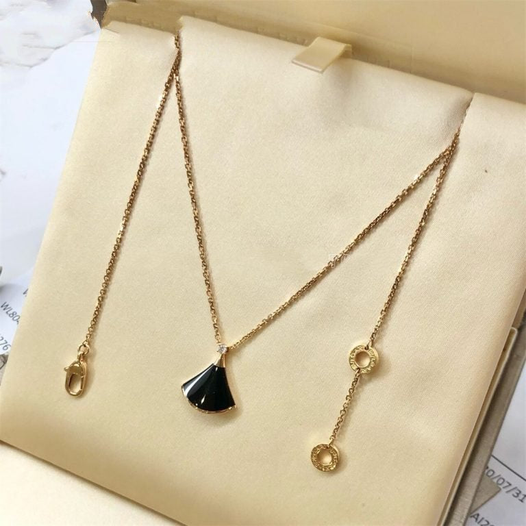 [Marin]DREAM NECKLACE ONYX 1 DIAMOND