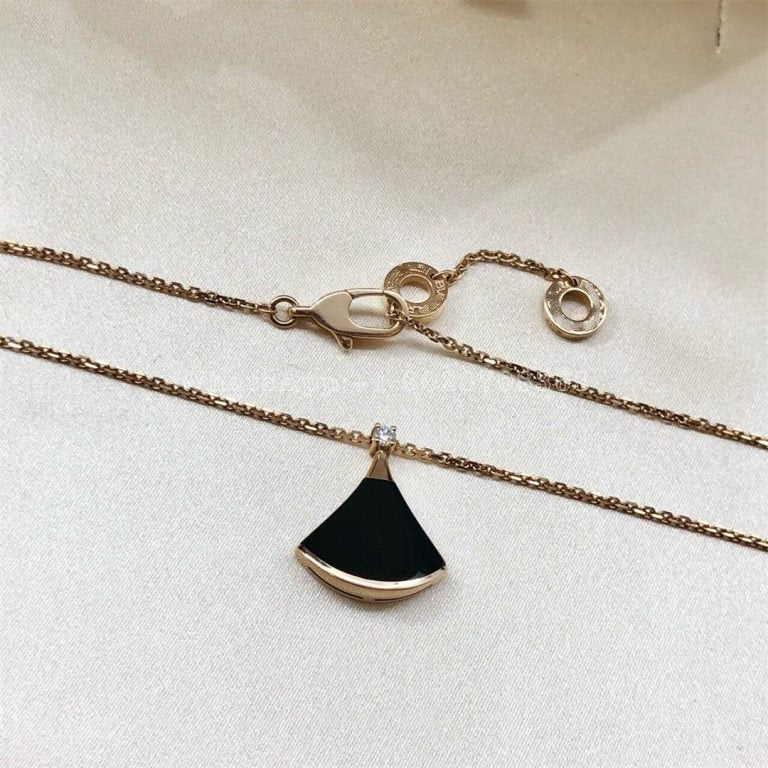 [Marin]DREAM NECKLACE ONYX 1 DIAMOND