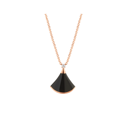 [Marin]DREAM NECKLACE ONYX 1 DIAMOND