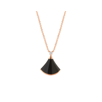 [Marin]DREAM NECKLACE ONYX 1 DIAMOND