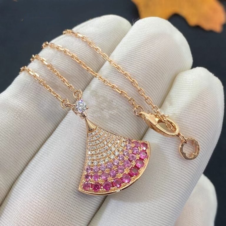 [Marin]DREAM NECKLACE PINK GOLD PINK DIAMOND