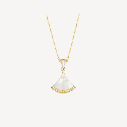 [Marin]DREAM NECKLACE MOP GOLD DIAMOND