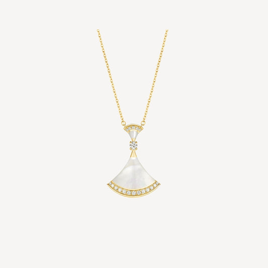 [Marin]DREAM NECKLACE MOP GOLD DIAMOND