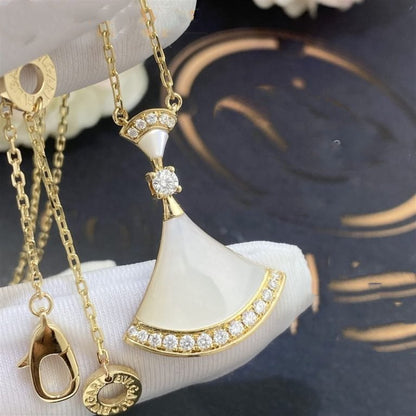 [Marin]DREAM NECKLACE MOP GOLD DIAMOND