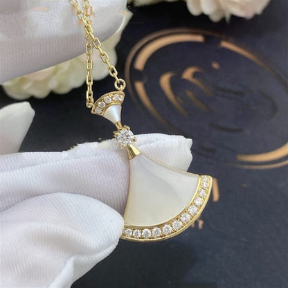 [Marin]DREAM NECKLACE MOP GOLD DIAMOND