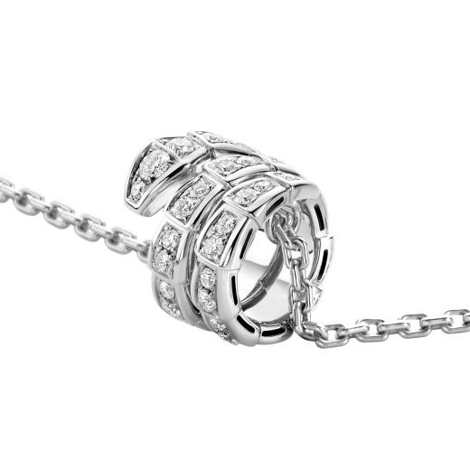 [Marin]SERPENTI  NECKLACE DOUBLE RING DIAMOND