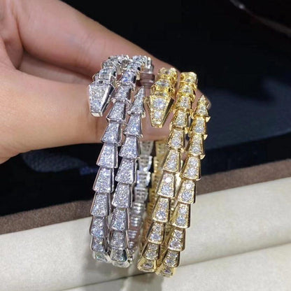 [Marin]SERPENTI BRACELET GOLD DIAMOND DOUBLE ROW