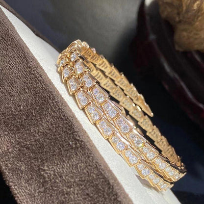 [Marin]SERPENTI BRACELET GOLD DIAMOND DOUBLE ROW