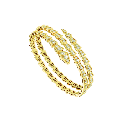 [Marin]SERPENTI BRACELET GOLD DIAMOND DOUBLE ROW