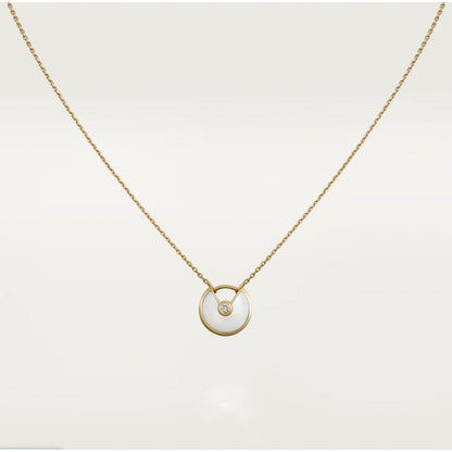 [Marin]AMULETTE ROSE GOLD MOP NECKLACE