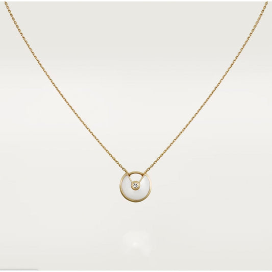 [Marin]AMULETTE ROSE GOLD MOP NECKLACE