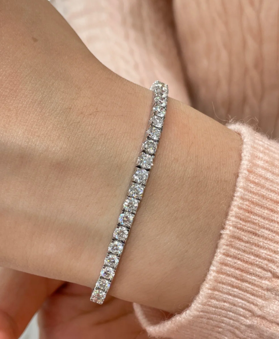 [Marin-Jewelry]  CLASSIC BASEBALL BRACELAT, 52 DIAMOND