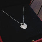 [Marin]AMULETTE SILVER FULL DIAMOND NECKLACE