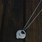 [Marin]AMULETTE SILVER FULL DIAMOND NECKLACE