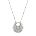 [Marin]AMULETTE SILVER FULL DIAMOND NECKLACE