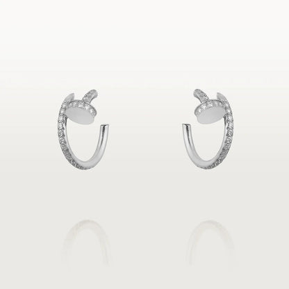[Marin]JUSTE EARRINGS 12.75MM SILVER DIAMOND