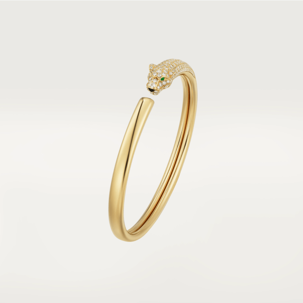 [Marin]PANTHERE GOLD DIAMOND OPEN BRACELET