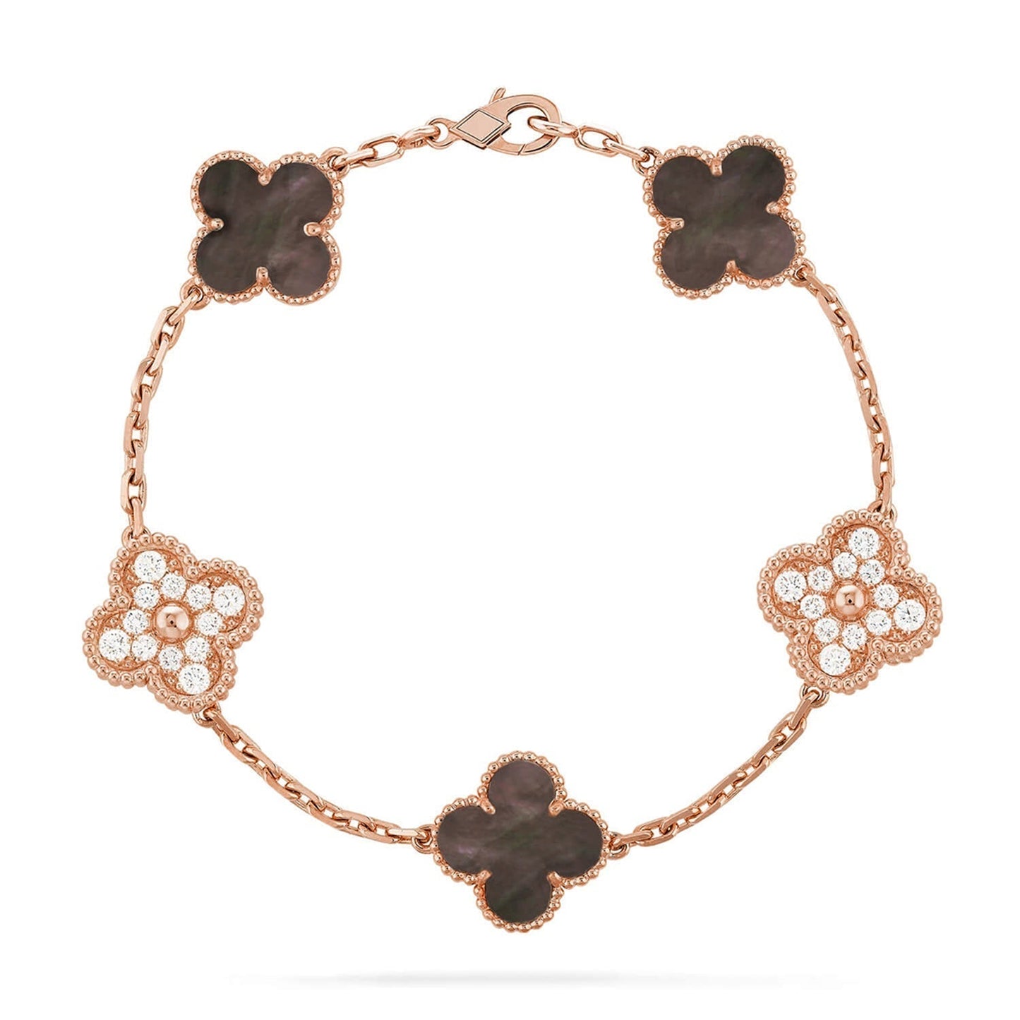 [Marin-Jewelry] CLOVER 5モチーフ グレーMOP ブレスレットコレクション