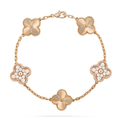[Marin-Jewelry] CLOVER 5 MOTIF LASER BRACELET COLLECTION