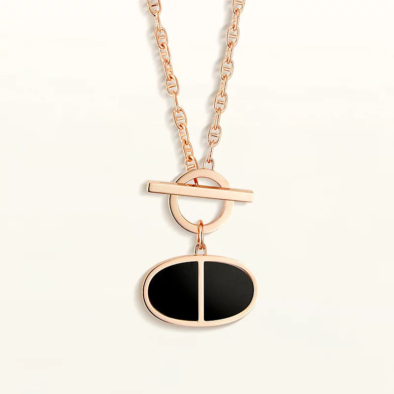 [Marin]COLLIER VERSO EN CÉRAMIQUE NOIRE