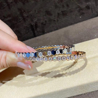 [Marin-Jewelry]BEE LOVE GOLD BRACELET FULL DIAMOND