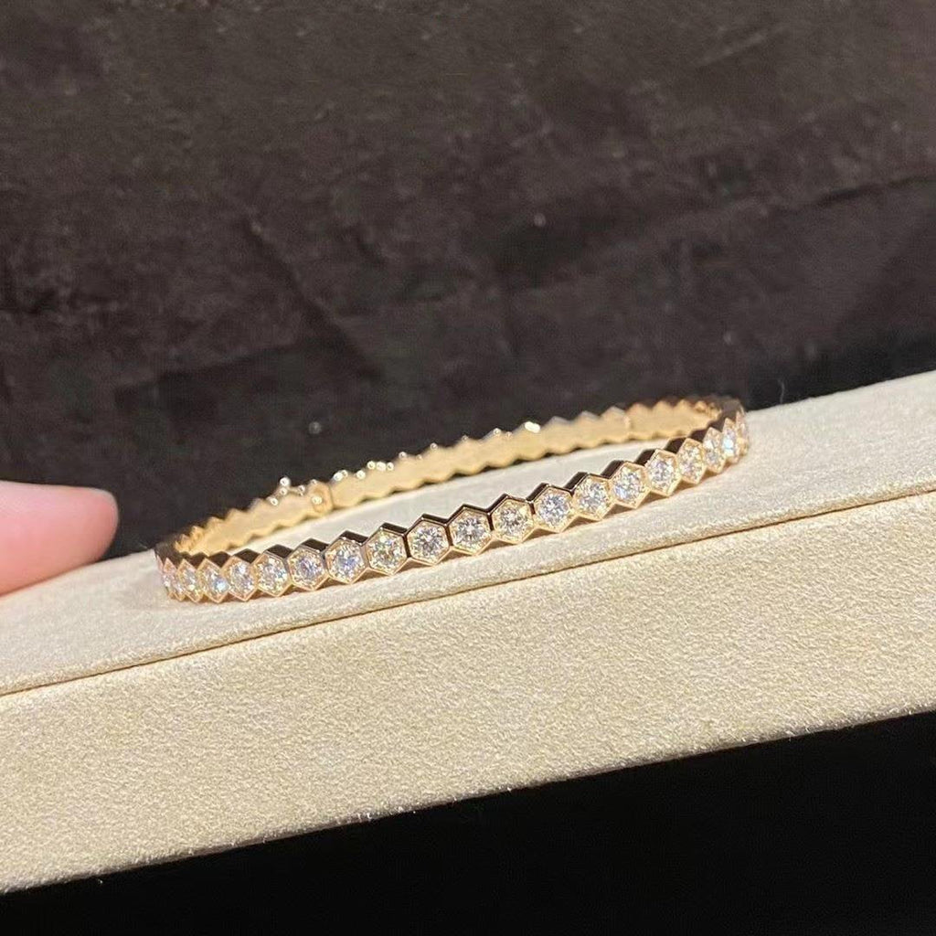 [Marin]BEE LOVE GOLD BRACELET FULL DIAMOND