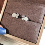 [Marin]BEE LOVE SILVER DIAMOND EARRINGS