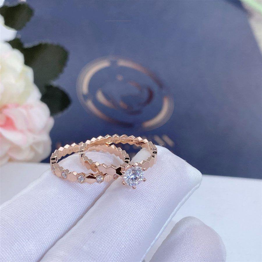 [Marin]BAGUE BEE LOVE OR ROSE 1 DIAMANT