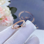 [Marin]BAGUE BEE LOVE OR ROSE 1 DIAMANT