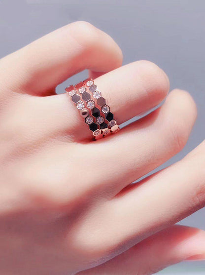 [Marin]BEE LOVE RING PINK GOLD DIAMOND