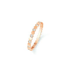 [Marin]BAGUE BEE LOVE OR ROSE DIAMANT