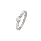 [Marin]BAGUE BEE LOVE ARGENT 1 DIAMANT