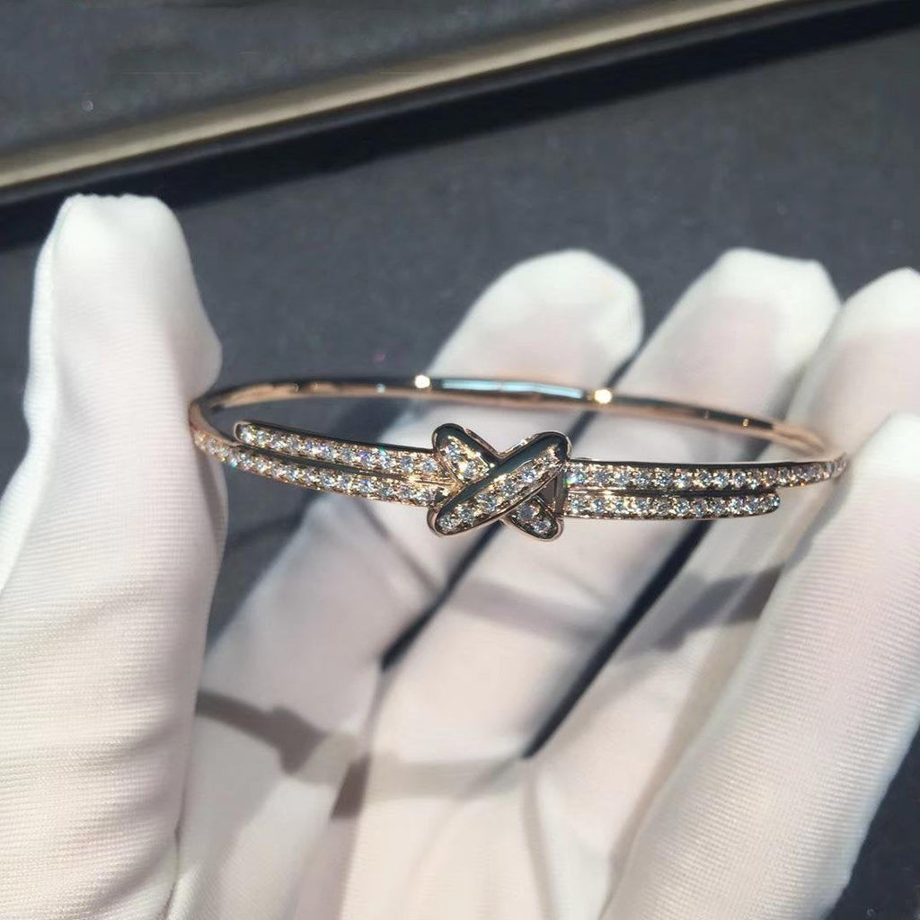 [Marin]JEUX DE BRACELETS DIAMANTS OR ROSE