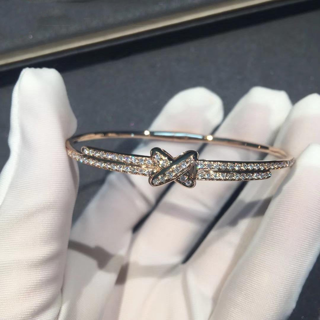 [Marin]JEUX DE BRACELETS DIAMANTS OR ROSE