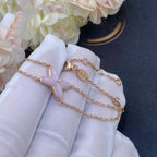 [Marin]BRACELET JEUX Nacre rose OR ROSE 1 DIAMANT
