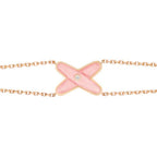 [Marin]BRACELET JEUX Nacre rose OR ROSE 1 DIAMANT