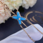 [Marin]BRACELET JEUX OR ROSE TURQUOISE 1 DIAMANT