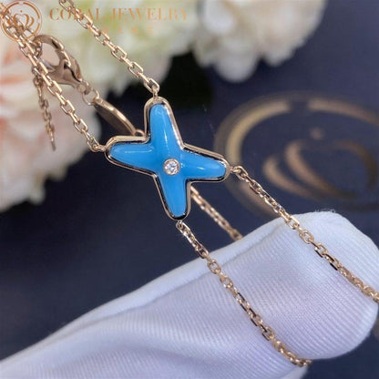 [Marin]JEUX BRACELET TURQUOISE PINK GOLD 1 DIAMOND