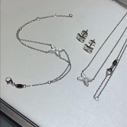 [Marin]JEUX BRACELET WHITE MOP SILVER 1 DIAMOND