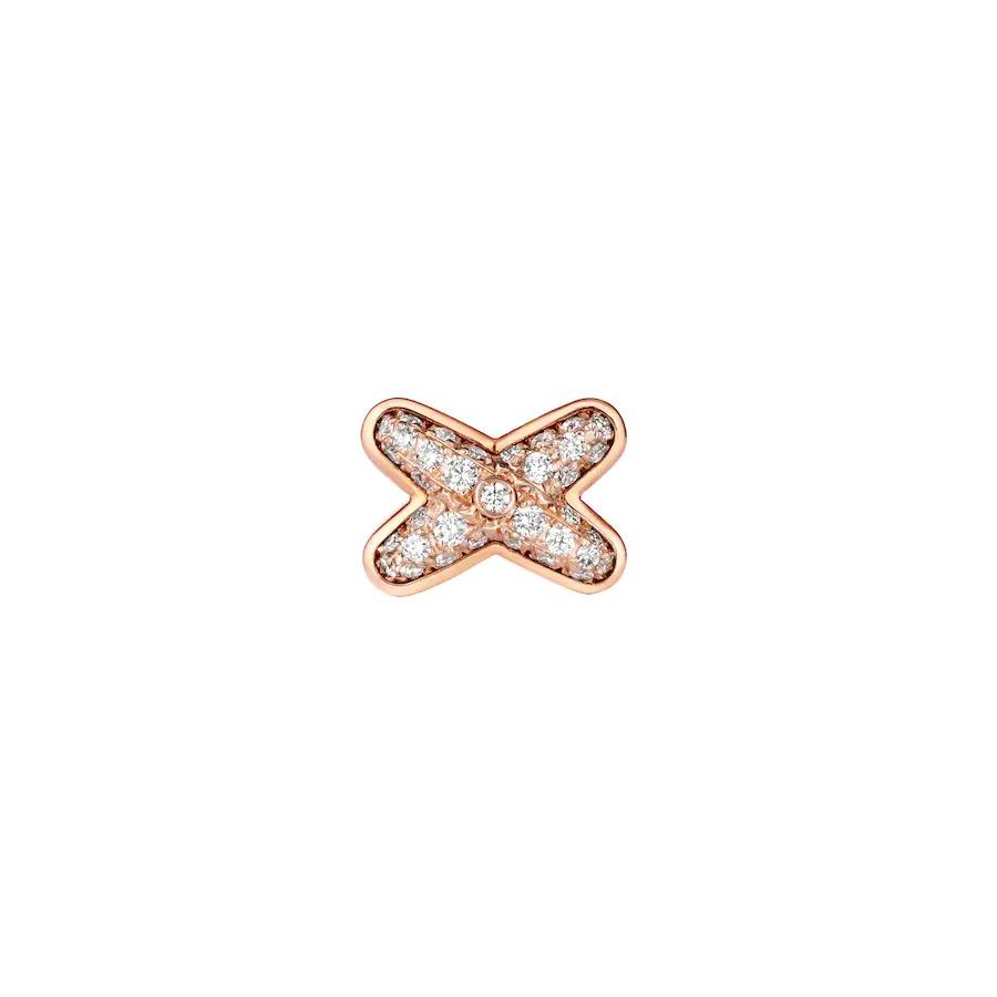 [Marin]JEUX DE PINK GOLD DIAMOND EARRINGS